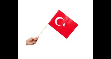 Zwaaivlaggetjes Turkije 20x30cm (10st)