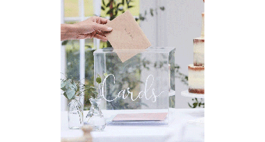 Acryl Enveloppendoos Wedding Ginger Ray