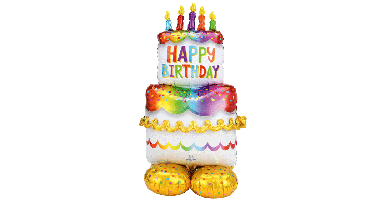 AirLoonz Folieballon HB Taart (134cm)