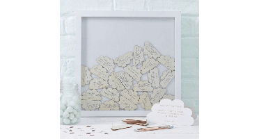 Wolken Gastenboek Frame  Babyshower Ginger Ray