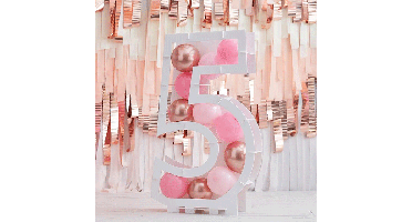 Ballonnen Mozaïek Standaard Cijfer 5 Ginger Ray