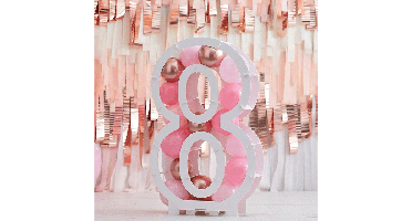 Ballonnen Mozaïek Standaard Cijfer 8 Ginger Ray