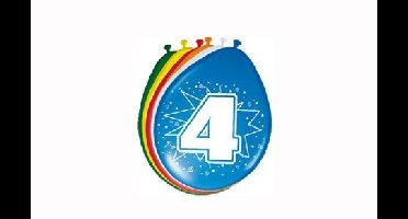 Ballonnen 4 Jaar (8st)