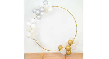 Metalen Backdrop Cirkel Frame Goud