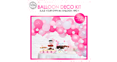 Ballonnenboog Set Roze (4m)