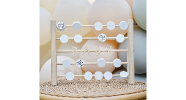 Houten Abacus Baby Gastenboek Ginger Ray