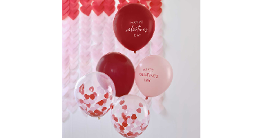 Ballonnen Happy Valentine's Day Ginger Ray (5st)