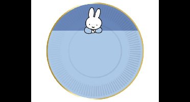 Bordjes - Nijntje Blauw - 17,8cm - 8 stuks