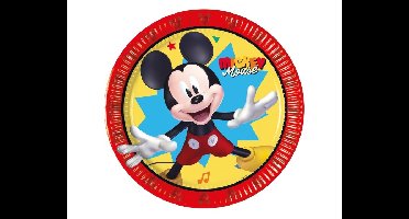 Bordjes Mickey Mouse Jump Into Fun - 20cm - 8 stuks