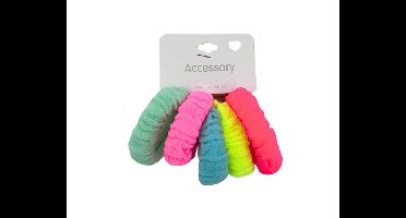 Haarelastiekjes Breed Neon (5st)