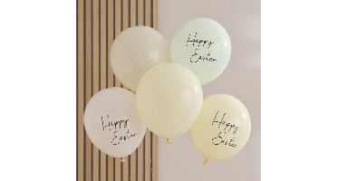 Ballonnen Happy Easter Ginger Ray (5st)