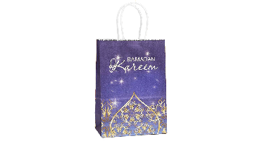 Papieren Cadeautassen Ramadan Kareem Groot - 6 stuks