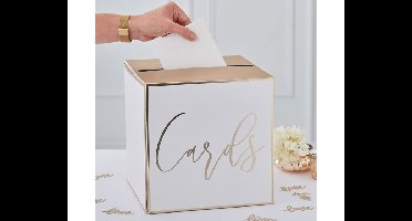 Enveloppendoos Wit/Goud Ginger Ray