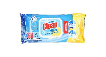 At Home Clean Wipes Lemon (55st)