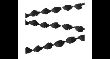 Crepe Guirlande Zwart (24m)