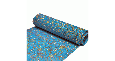 Decoratiestof Leaf Blauw&Goud (28x270cm)