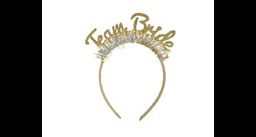 Glitter Diadeem Team Bride Goud