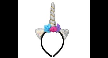 Diadeem Unicorn Zilver