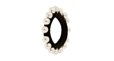 Haarelastiek Parels Wit (2st)