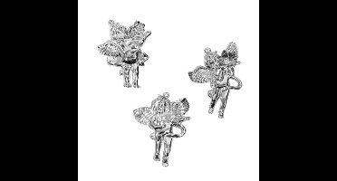 Engelen Hangers Zilver - Set van 6 stuks