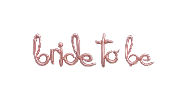 Folieballon Script bride to be Roségoud