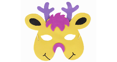 Kinder Foam Masker Rendier