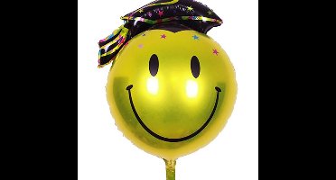 Folieballon Smiley Geslaagd