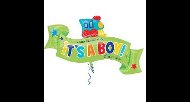 Folieballon It's A Boy! Trein