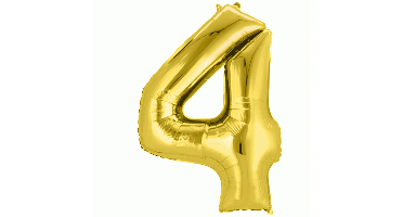 HELIUM Fballon 4 Goud XL (alleen afhalen)