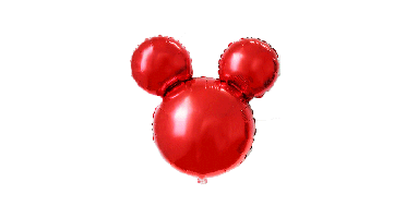 Folieballon Muizenoren Rood