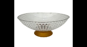 Schaal op gouden voet Groot (28cm)