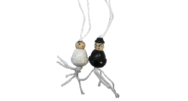 Gelukspoppetjes Bruidspaar (24st)