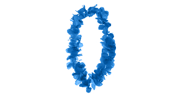 Hawaii Ketting Donkerblauw