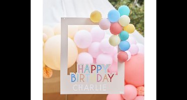 Happy Birthday Photobooth Frame met ballonnen Ginger Ray