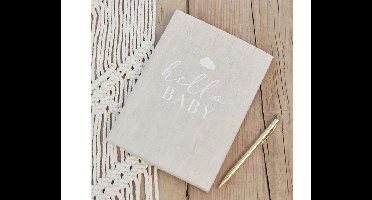 Linnen Gastenboek Hello Baby Ginger Ray