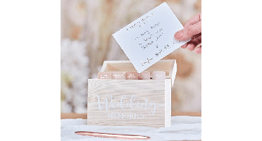 Houten Wedding Memory Box Ginger Ray