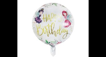 Folieballon Happy Birthday Feetjes (45cm)