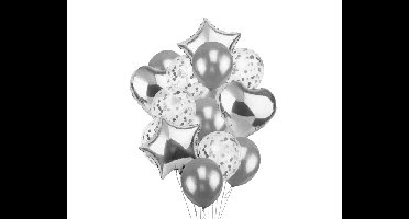 Ballonnentros Set Zilver (14st)