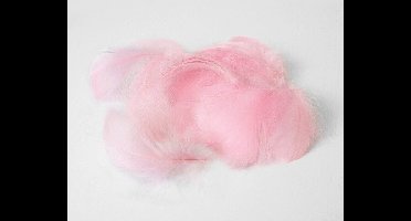 Decoratie Veren Roze (±50st)