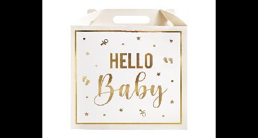 Cadeaudoos Hello Baby 12cm (3st)