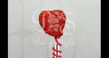 Decoratie Hart Rood (72st)