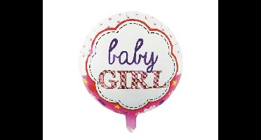 Folieballon baby GIRL (45cm)
