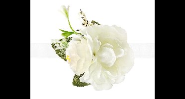 Polscorsage Pioenrozen Wit