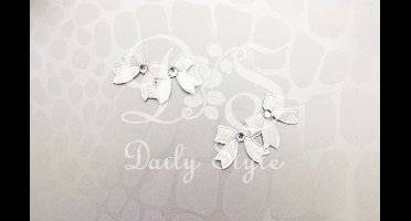 Deco Stoffen Strikje Wit (24st)