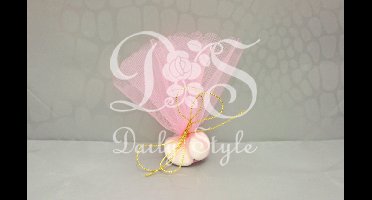 Tule Rondjes KaalØ24cm Roze