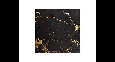 Servetten Marble Zwart/Goud (20st)