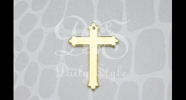 Decoratie Kruis Goud (12st)