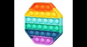 Pop It Fidget Regenboog Achthoek