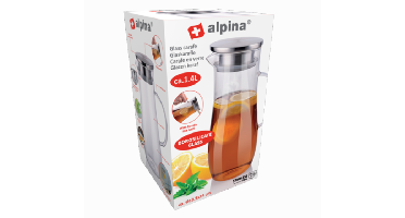 Alpina Glazen Karaf met handvat (1,4L)