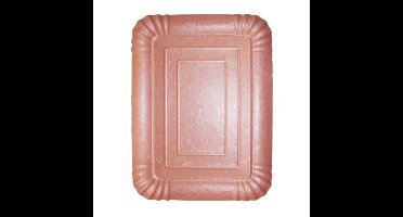 Kartonnen Dienblad Rechthoek Relief Roze